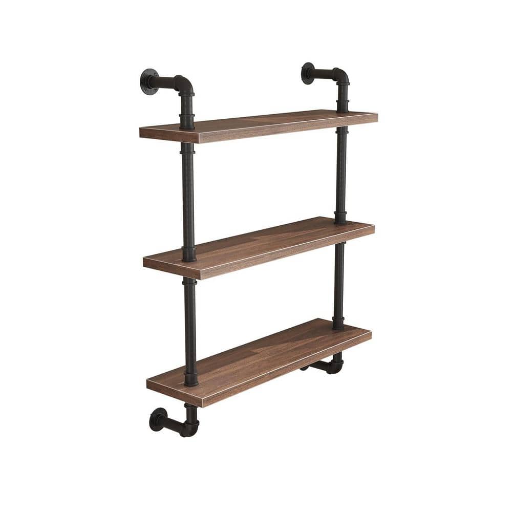 21.6 in. W x 9.8 in. D Brown Storage Floating Shelf, Decorative Wall Shelf