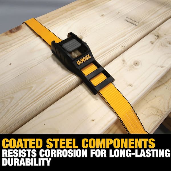 DEWALT Cam-Buckle Straps Tie-Downs, 2-Pack-1.25 Inch x 14 Feet