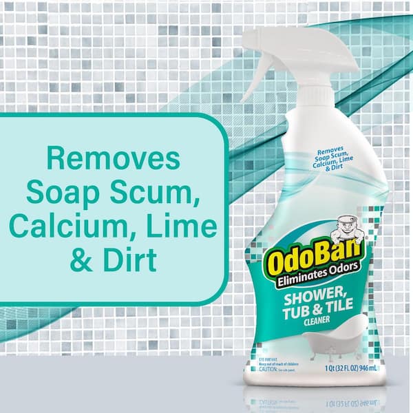 32 oz. Shower, Tub and Tile Cleaner, Powerful Foaming Bathroom Cleaner for Hard Water Stains, Soap Scum, Calcium