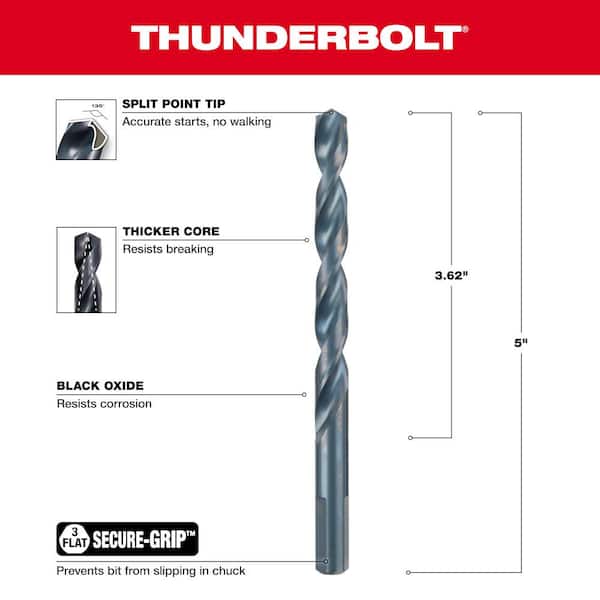 3/8 in. Thunderbolt Cobalt Twist Drill Bit 3/8 in. Thunderbolt Cobalt Twist Drill Bit