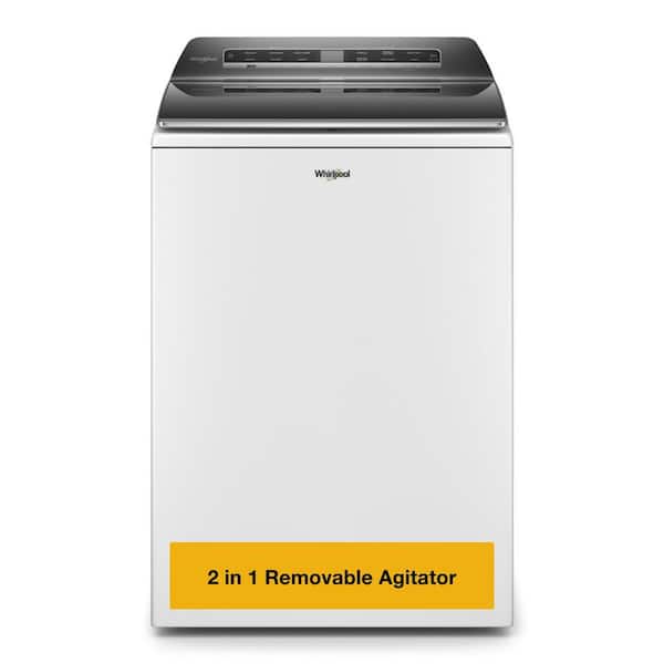 5.2 - 5.3 cu. ft. Smart Top Load Washing Machine in White with 2 in 1 Removable Agitator, ENERGY STAR