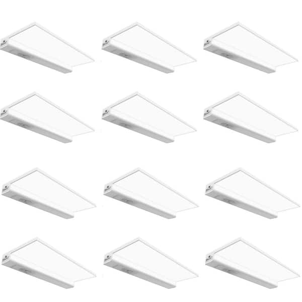 Feit Electric 9.5 in. (Fits 12 in. Cabinet) Hardwire Dimmable Linkable LED Color Changing CCT Onesync Under Cabinet Light(12-Pack)