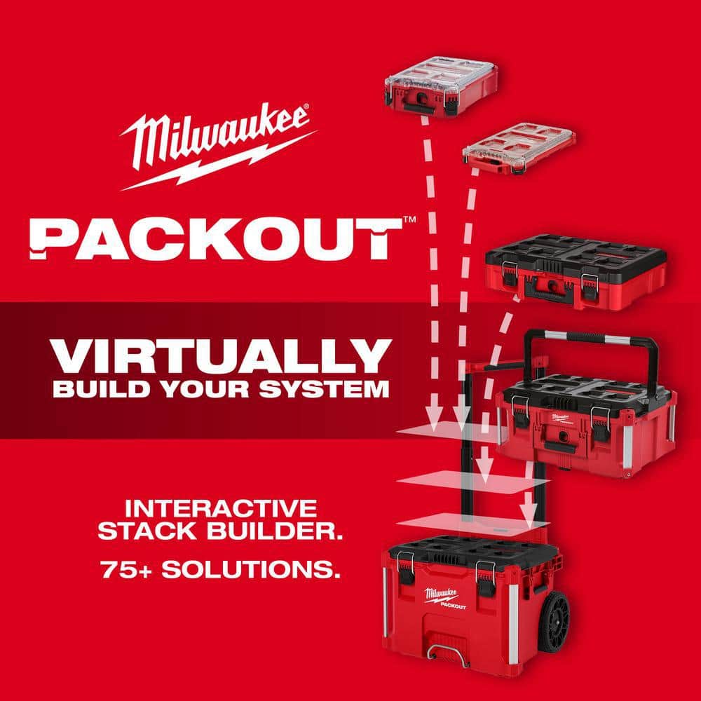 Milwaukee Black and Red Folding 2-Wheel Metal Cart