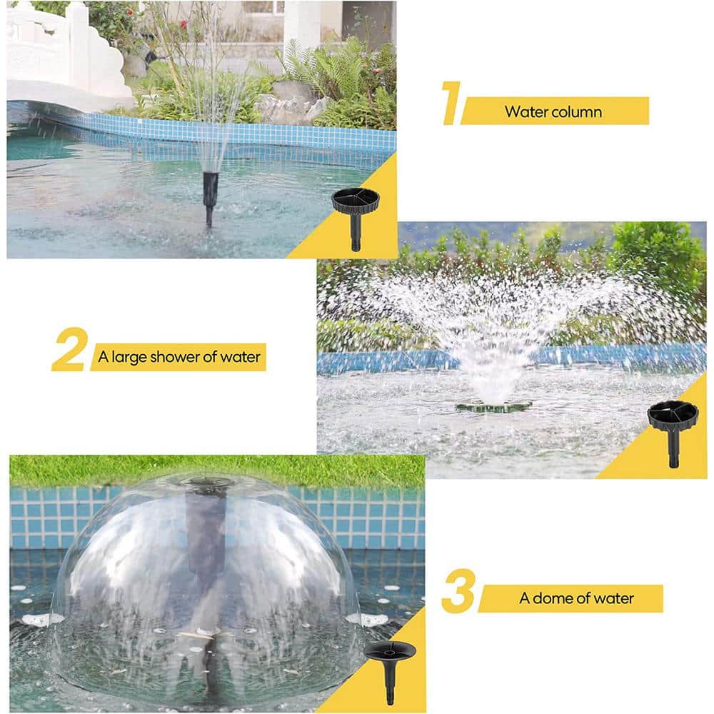 Black Rectangular Submersible Pond Filter Pump with UV Sterilizer