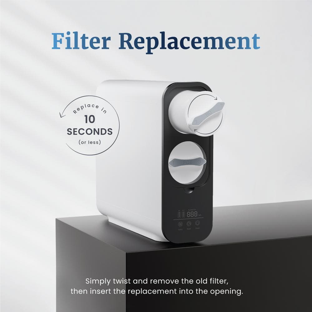 Mist Black and White Tankless Under-Sink Water Filter System
