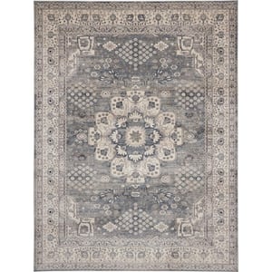Concerto Grey/Ivory 8 ft. x 10 ft. Persian Vintage Area Rug