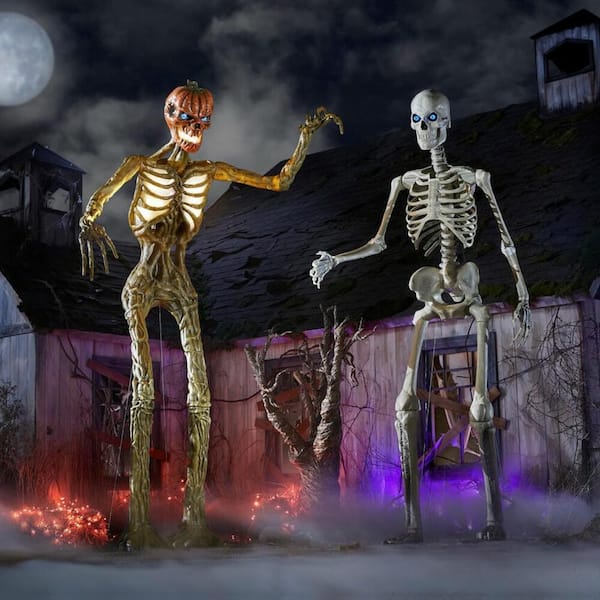 Home Accents Holiday - 12 ft. Inferno Pumpkin Skeleton