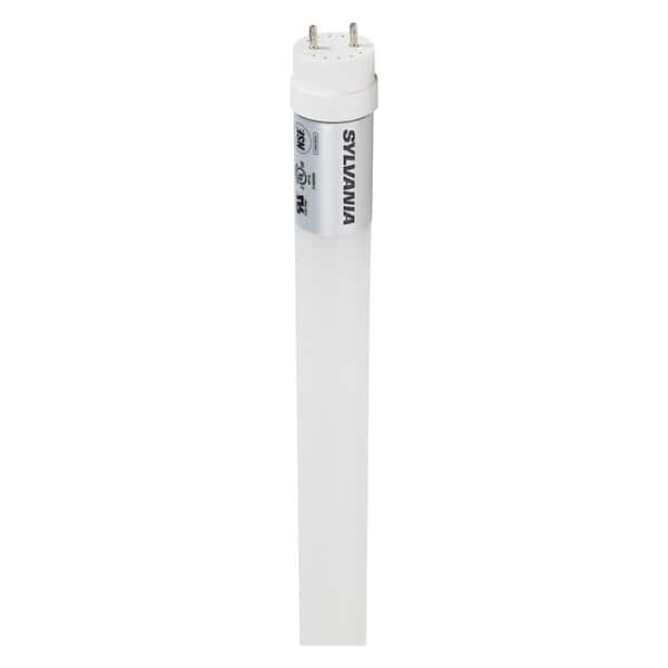 Sylvania 12-Watt 4 ft. Linear T8 LED Tube Light Bulb Cool White Type B Bypass (10-Pack)