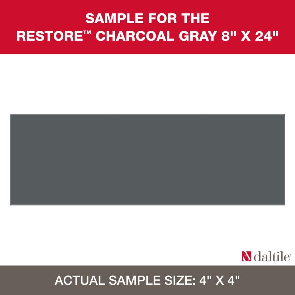 Restore Charcoal 4 in. x 4 in. Glazed Ceramic Sample Tile price history on PriceWatchPro