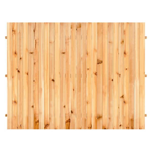 ProWood 6 ft. x 8 ft. Cedar Doweled Flat-Top Fence Panel