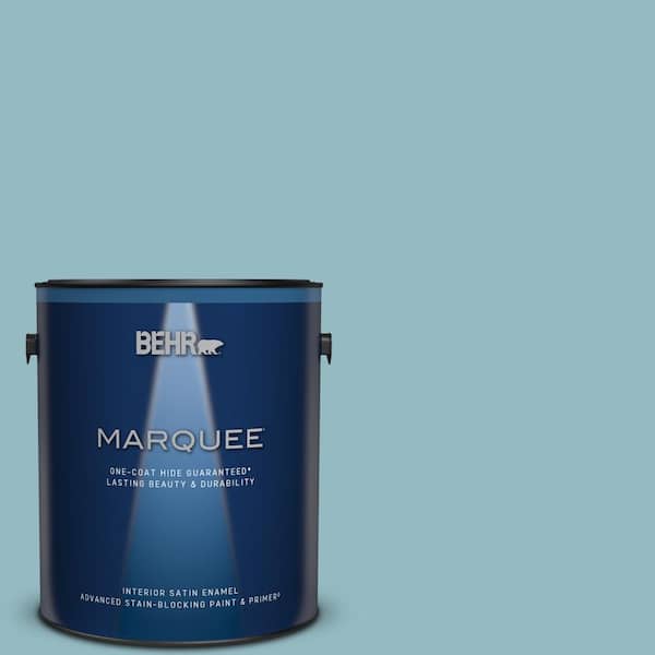 BEHR MARQUEE 1 gal. #T18-13 Casual Day Satin Enamel Interior Paint & Primer