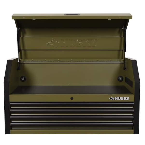 Husky Standard Duty 42 in. 4-Drawer Matte Army Green Top Tool
