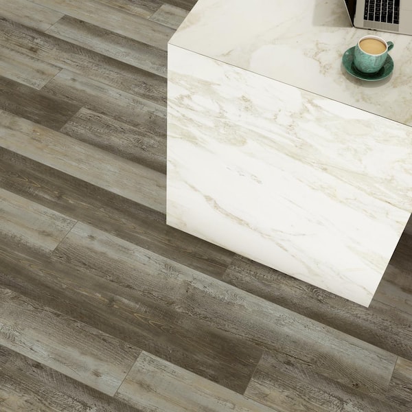 DuraDecor Classy Chic Espresso Lane 12 MIL x 7 in. x 48 in. Glue Down Waterproof Luxury Vinyl Plank (51.33 sq. ft./Ctn)