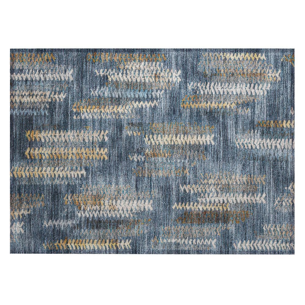 Chantille Machine Washable Indoor/Outdoor Abstract ACN2892 Navy 2 ft. x 3 ft. Accent Rug price history on PriceWatchPro