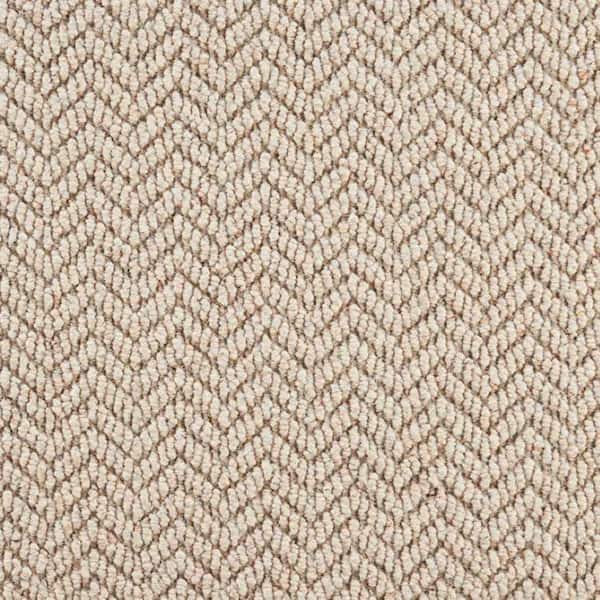 6 in. x 6 in. Pattern Carpet Sample - Crescendo - Color Natural