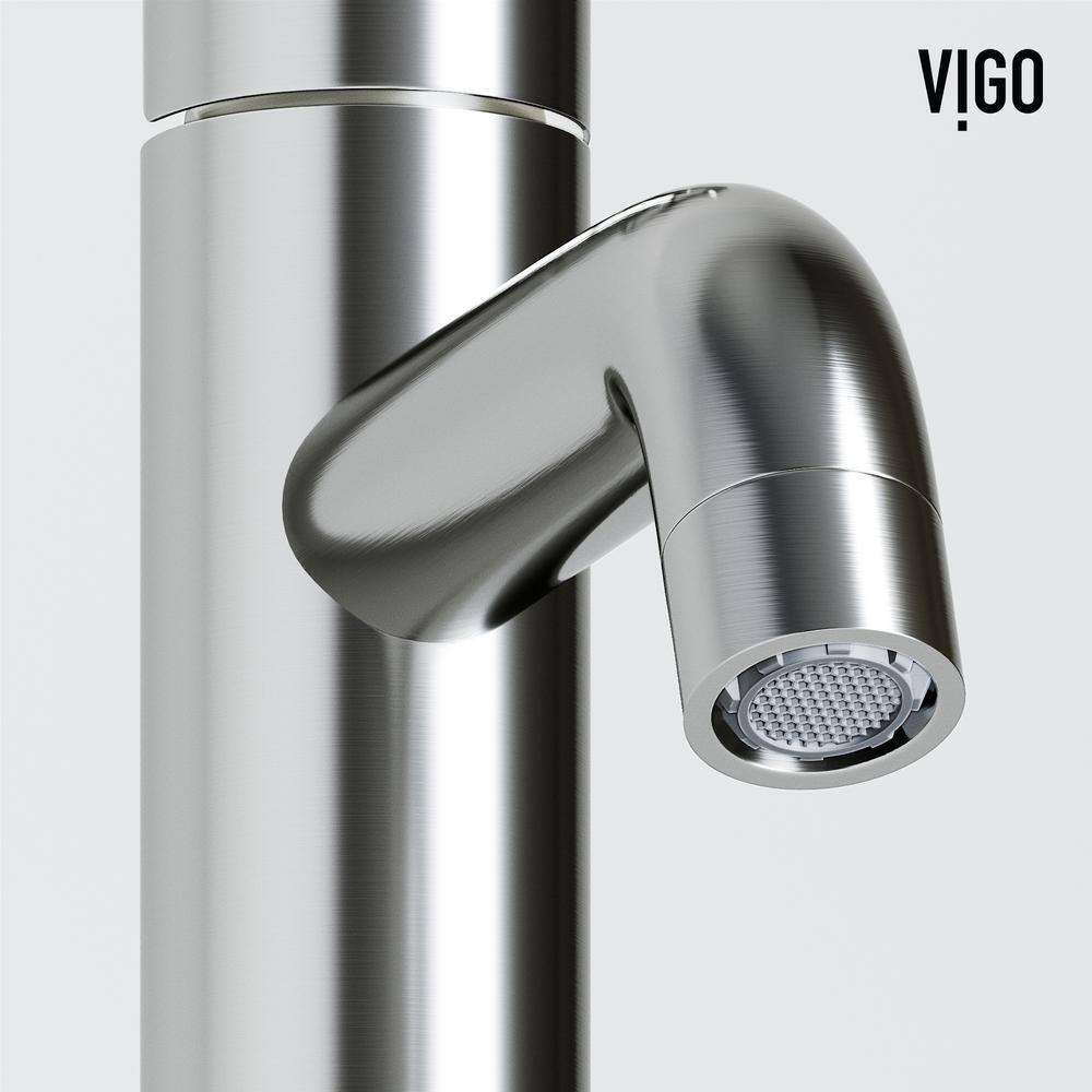 Ruxton Brushed Nickel Single Handle Bathroom Faucet