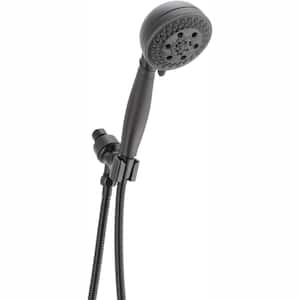 5-Spray 3 in. Single Wall Mount Handheld H2Okinetic Shower Head in Venetian Bronze