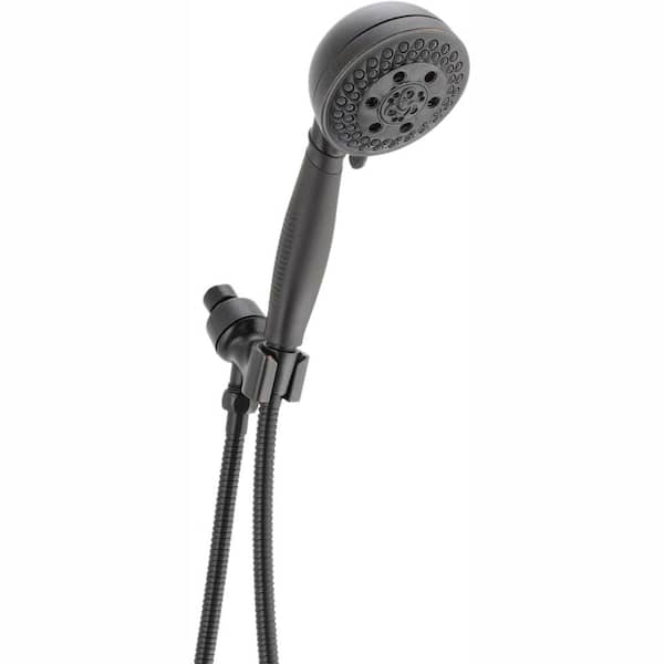 Delta 5-Spray Patterns 1.75 GPM 4.09 in. Wall Mount Handheld Shower Head with H2Okinetic in Venetian Bronze
