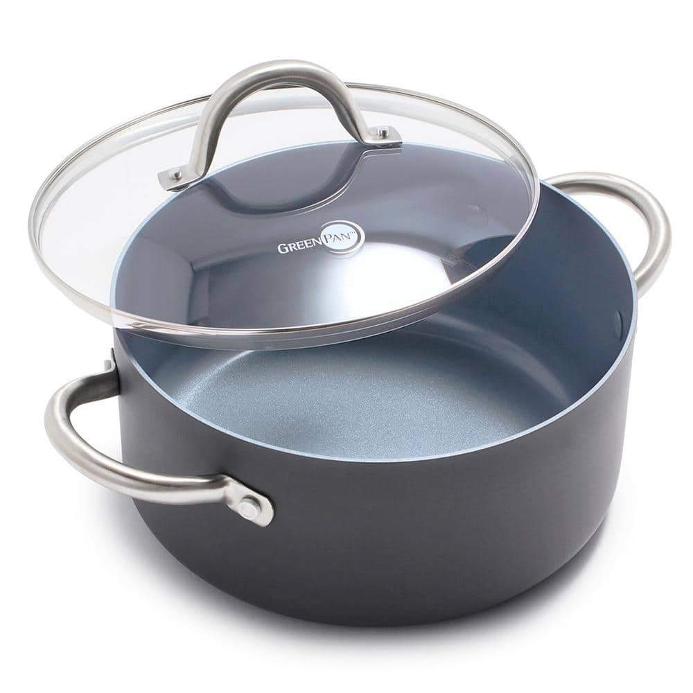 Green 5 qt. Hard Anodized Ceramic Dutch Oven