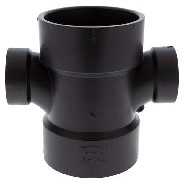 NIBCO 3 in. x 3 in. x 1-1/2 in. x 1-1/2 in. ABS DWV All Hub Double
