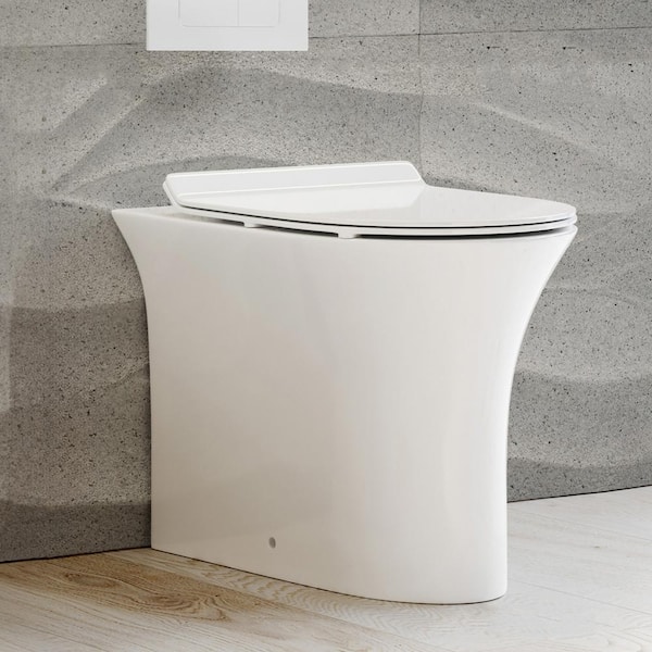 Cascade Elongated Toilet Bowl Only in Glossy White