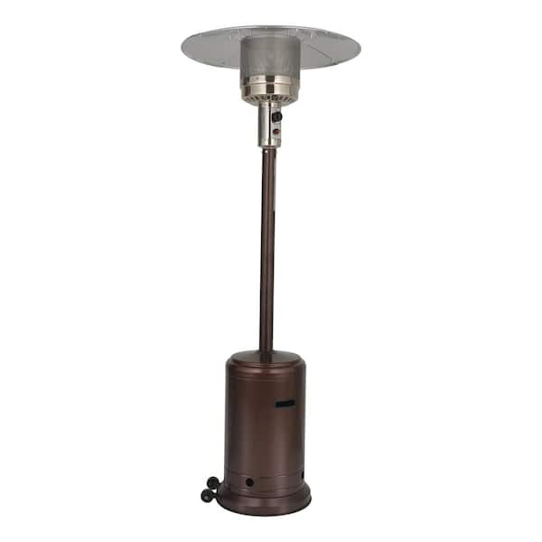 Unbranded 46000 BTU Brown Stand Propane Patio Heater in Brown