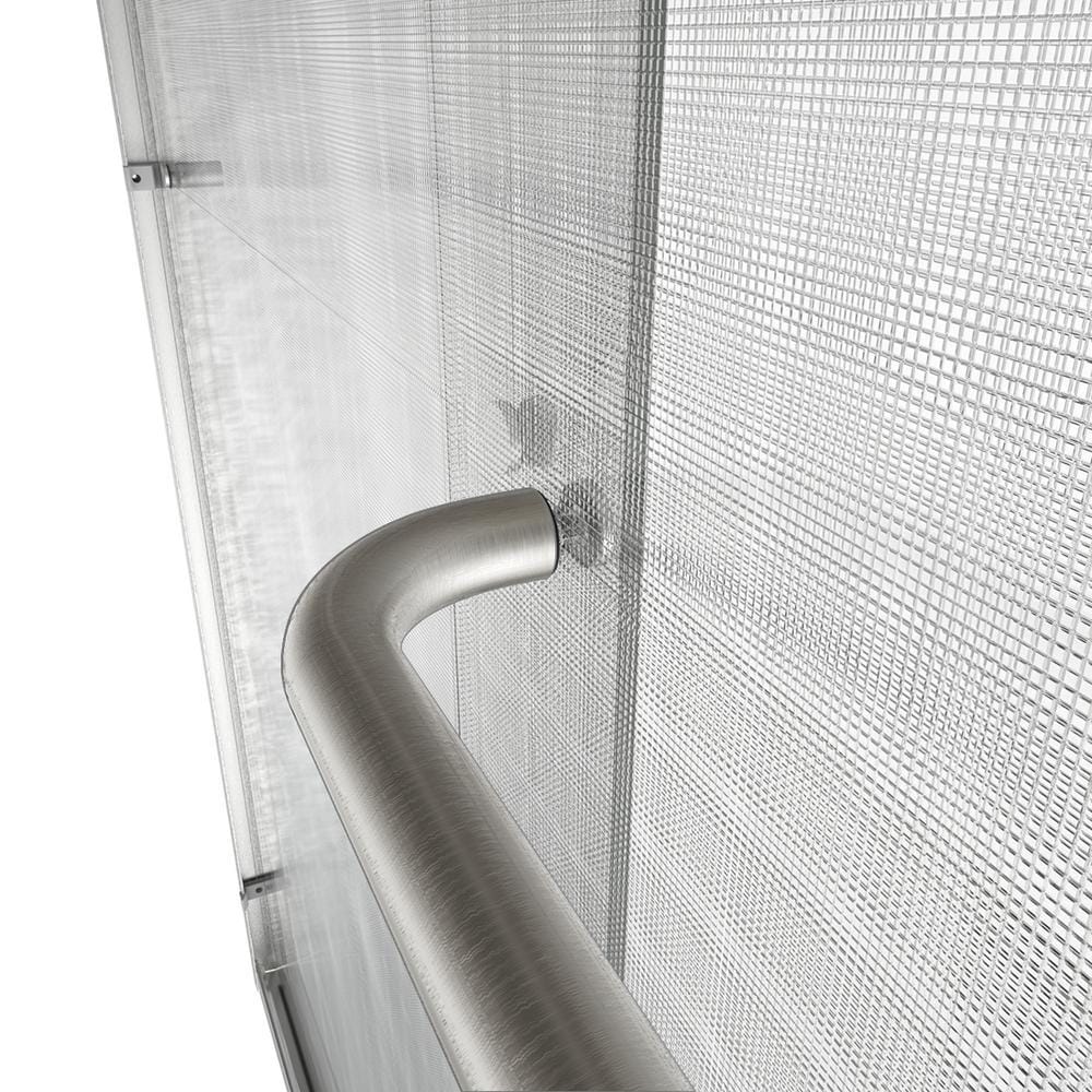 Infinity-Z 60" Distressed Bronze Frameless Sliding Shower Door