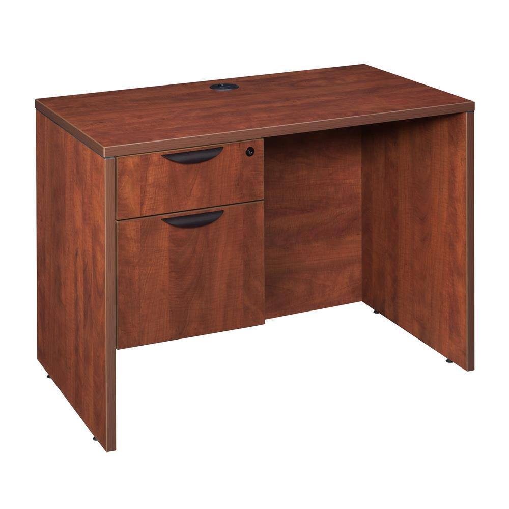 Regency Magons 42 in. Cherry Single Pedestal Desk HDMSP4224CH - The ...