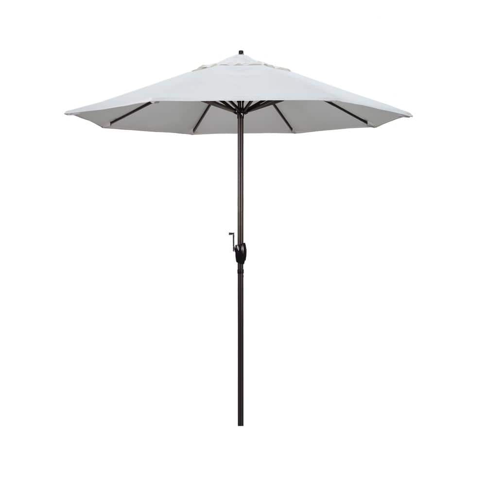 7.5 ft. Bronze Aluminum Market Auto-Tilt Crank Lift Patio Umbrella in Natural Pacifica price history on PriceWatchPro