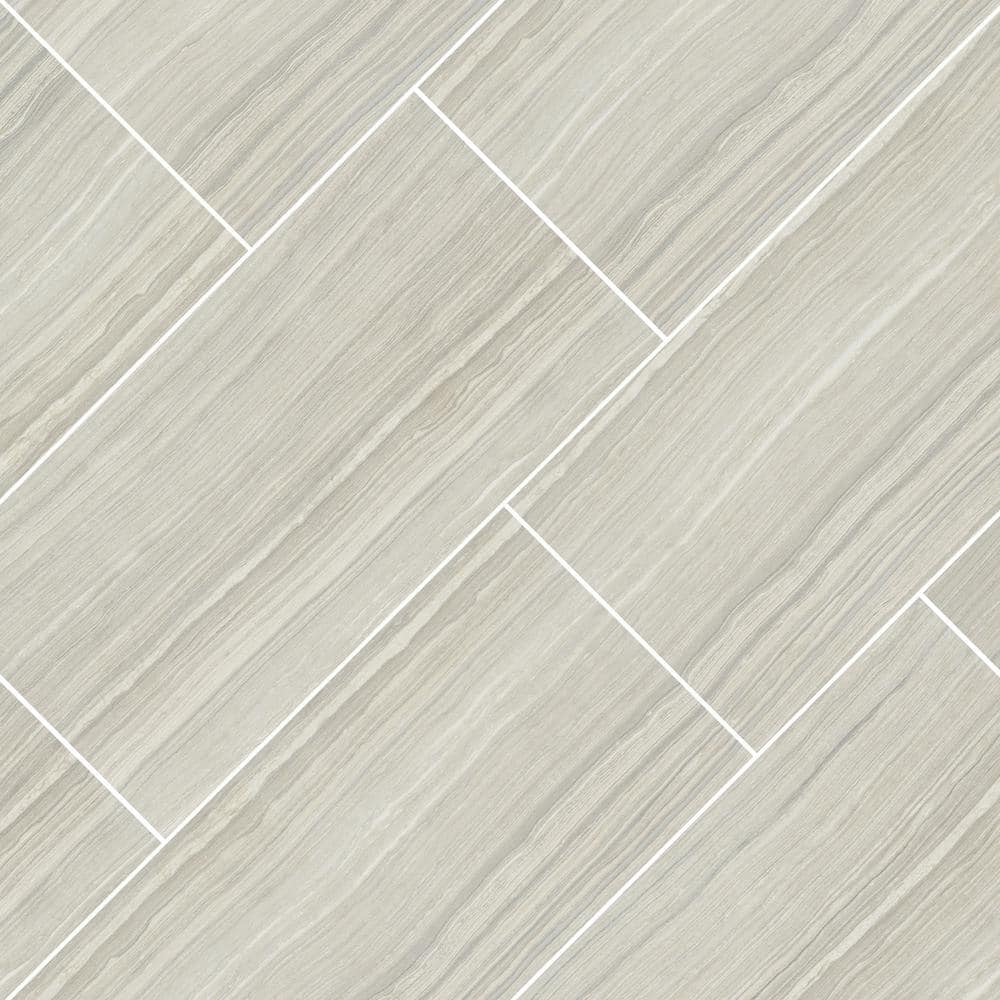 Eramosa Silver 12'' x 24'' Matte Porcelain Tile