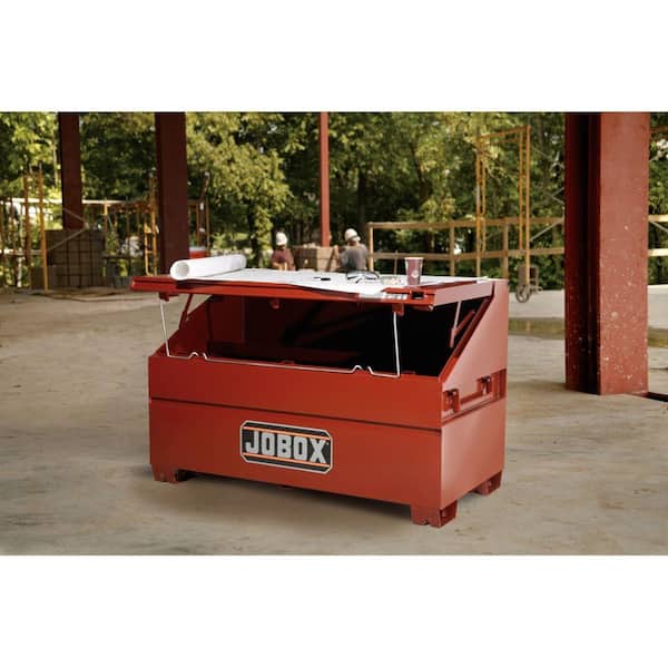 JoBox 69 60” Heavy-Duty Gang Box On-Site Jobsite Storage Chest Slope Lid 
