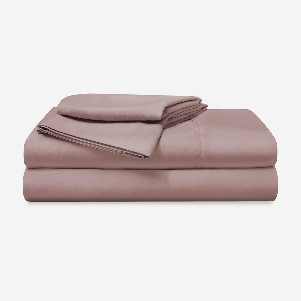 Blush Twin Polyester Sheet Set with Pillowcase