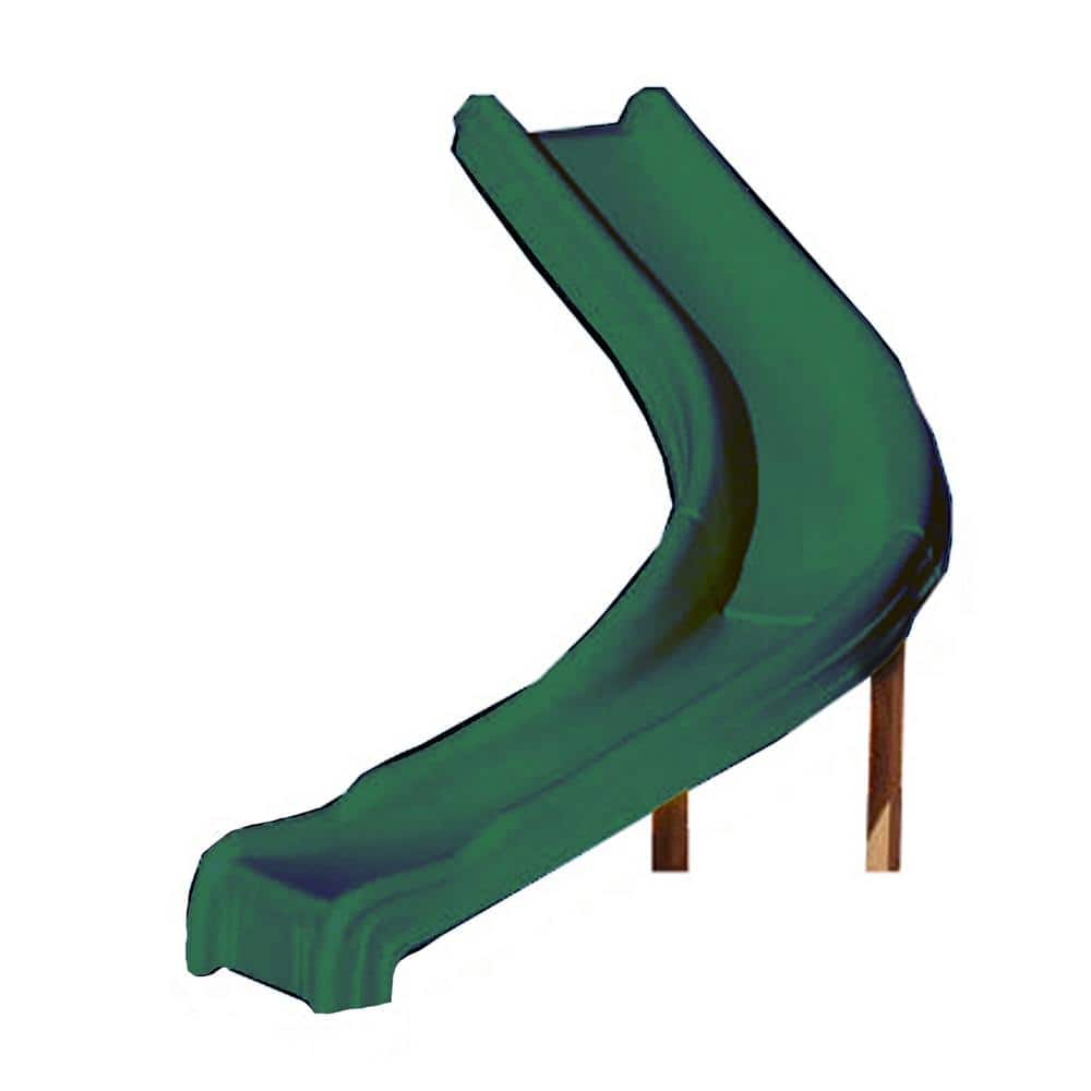 Forest Green Curved Plastic Slide for 48"-60" Deck