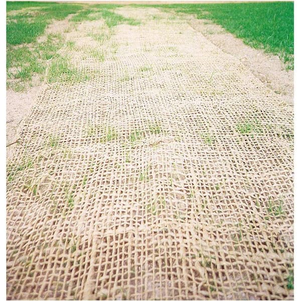 Farm Plastic Supply - Jute Erosion Control Cloth - 4' x 225' - Soil Saver Mesh Blanket, Erosion Control Jute Netting, Jute Netting, Erosion Control