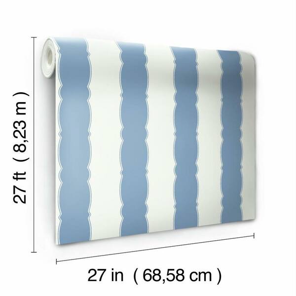Classic Blue & White Striped Wallpaper // $16.99/Roll