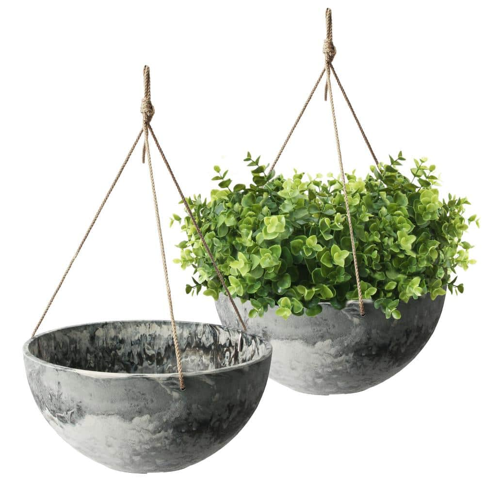 Algreen Acerra Weather Resistant Composite Tall Vase Round Planter