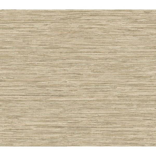 The Wallpaper Company 56 sq. ft. Beige Grasscloth Wallpaper