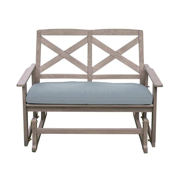 Cambridge Casual Tulle Wood Outdoor Glider Bench With Blue Spruce Cushion 130825 Hw Dw Sp The Home Depot - Patio Glider Bench With Cushions Cambridge Casual Tulle Wood Outdoor Glider Bench With Blue Spruce Cushion 130825 Hw Dw Sp The Home Depot - Patio Glider Bench With Cushions