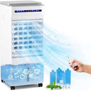 8,000 BTU Portable Air Conditioner Cools 100 Sq. Ft. with 3 Speeds in White