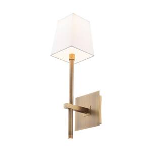 Seville 21 in. Aged Brass LED Vanity Light Bar and Wall Sconce, 3000K