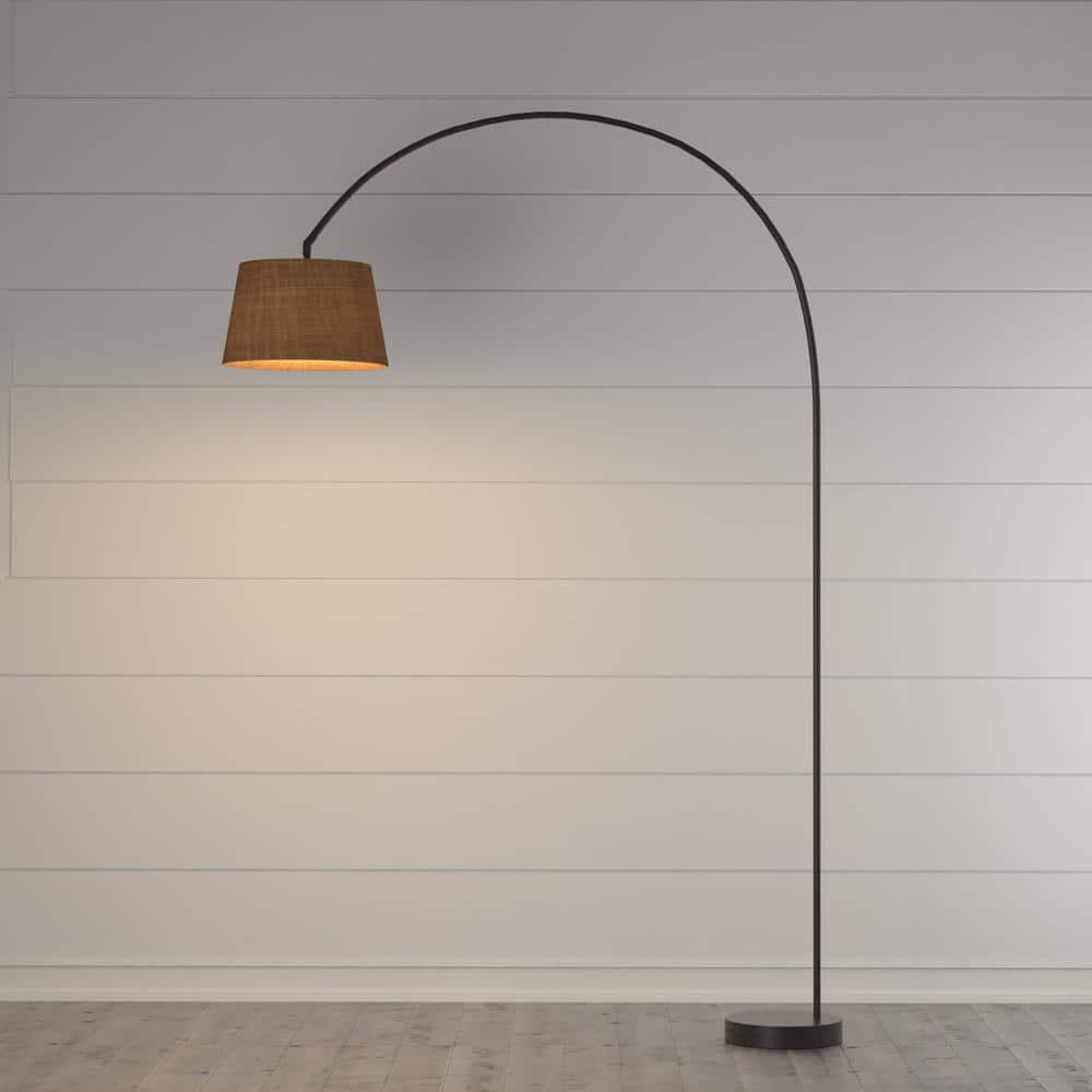 Goliath 83'' Adjustable Black Arc Floor Lamp