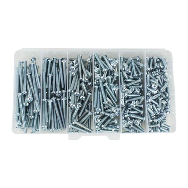 Powers Fastening Innovations 082036J-PWR Powers 8-32 By 2-Inch Round Combo Machine Screw Zinc 100 pieces Per Jar Powers Fasteners 