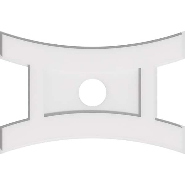 Ekena Millwork 1 in. x 20 in. x 13.375 in. PVC Medallion Moulding