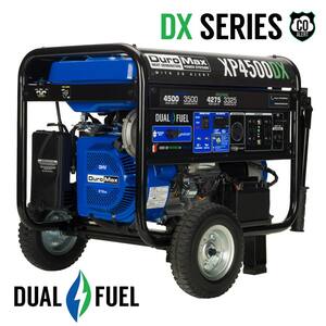 4,500-Watt/3,500-Watt 212 cc Dual Fuel Gas Propane Portable Generator with CO Alert