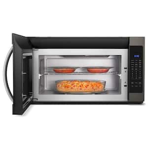 2.1 cu. ft. Over the Range Microwave in Fingerprint Resistant Black Stainless with Steam Cooking