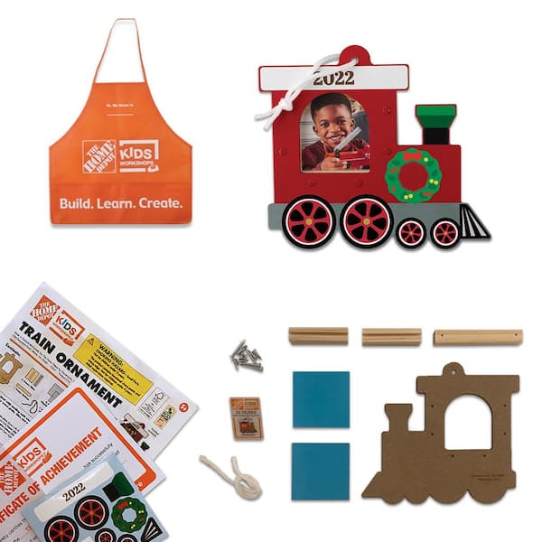KIDS WORKSHOPS Train Ornament Kit Pack