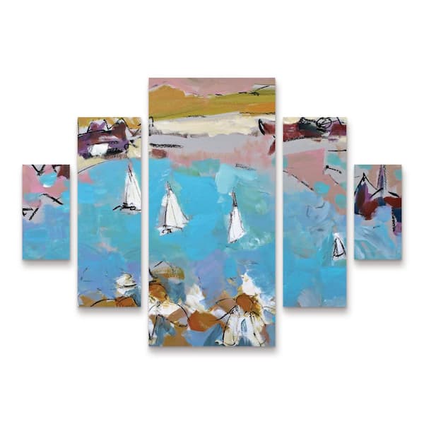 Trademark Fine Art Per Anders Daisies and Sails 5-Piece Panel Set Unframed Photography Wall Art 34 in. x 44 in.