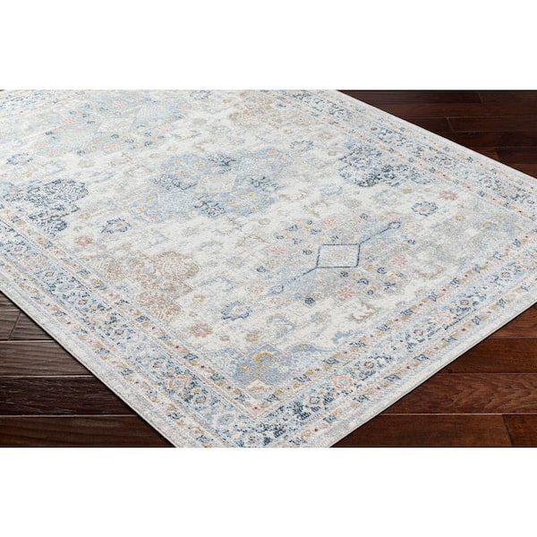Haruhi Cream/Gray 8 ft. x 12 ft. Indoor/Outdoor Area Rug