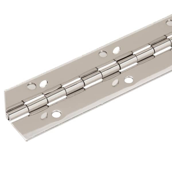 5/8 In W X 48 In H Bright Nickel Continuous Hinge,1Cba1 