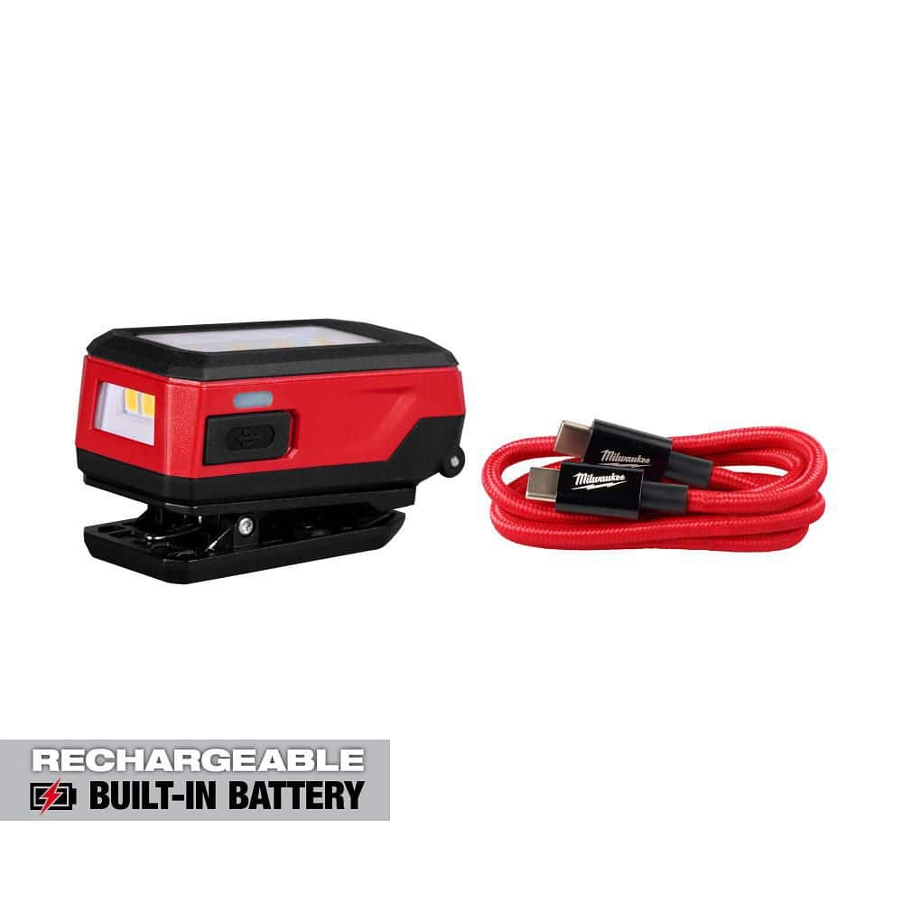 Milwaukee Rechargeable Clip Light 2014R - The Home Depot